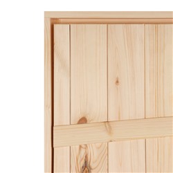 Дверной блок для бани и сауны, 180×70 см, деревянный