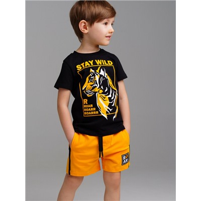 Комплект трикотажный для мальчиков: фуфайка (футболка), шорты