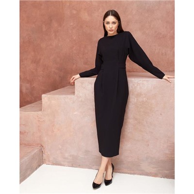 Платье миди женское MIST, размер 48, чёрное