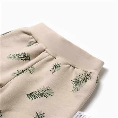 Костюм детский (свитшот и брюки) «Крошка Я. Еловые веточки», рост 62-68 см