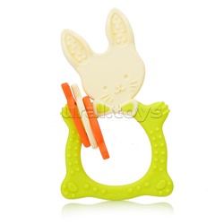 Универсальный прорезыватель BUNNY с держателем. Цвет зелёный.