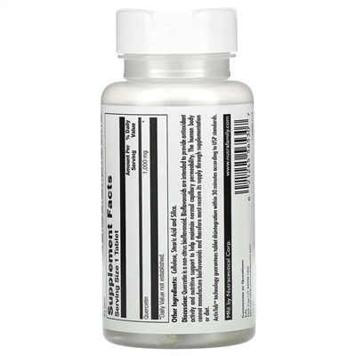 KAL, Quercetin, 1,000 mg, 60 Tablets