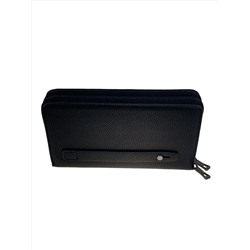 Клатч мужской из натуральной кожи, цвет черный