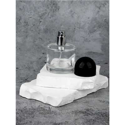 Флакон стеклянный для парфюма, с распылителем, 30 мл, прозрачный/чёрный