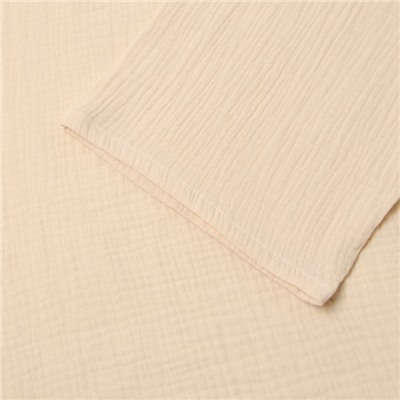 Комплект домашний женский (рубашка на запах, брюки) KAFTAN Basic, размер 48-50, молочный