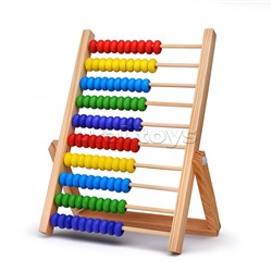 Счеты "Цветные бусины" (10 рядов)