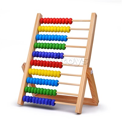 Счеты "Цветные бусины" (10 рядов)