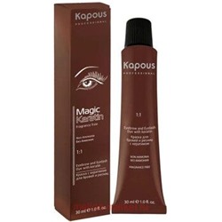 Kapous Крем-краска д/бровей и ресниц иссиня-черная 30 мл