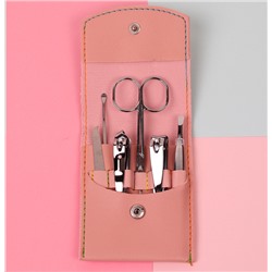 Маникюрный набор 7 предметов / YD-09 розовый /уп 60/240/695662