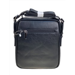 Сумка мужская из натуральной кожи, цвет черный