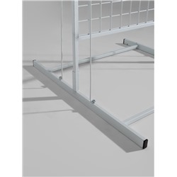 УЦЕНКА Стойка с сеткой, двухсторонняя, в комплекте 16 полок для семян, 63*49*183 см, цвет белый 4192