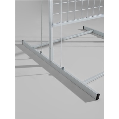 УЦЕНКА Стойка с сеткой, двухсторонняя, в комплекте 16 полок для семян, 63*49*183 см, цвет белый 4192