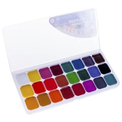 Краски акварельные 24 цв. Классика, медовые, п/упак, б/к
