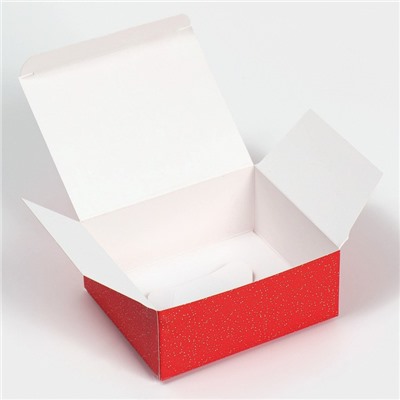 Коробка подарочная новогодняя складная «С Новым годом», 12×10×5 см