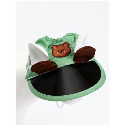 Кепка для животных, размер S, ОГ 27-33 см, высота 8 см, зелёная