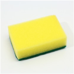 Дозатор для жидкого мыла с губкой и щеткой для посуды, белый,16×12×4 см