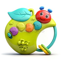 Погремушка "Музыкальная гусеница" на листе