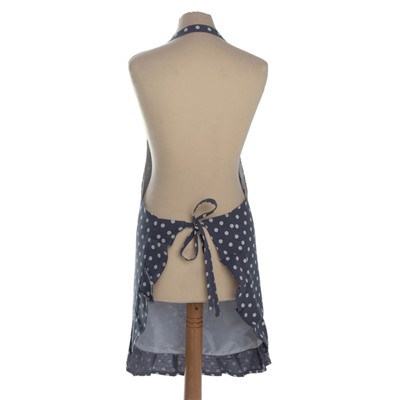 Фартук «Этель. Горошек», серый, 78×80 см, 100% п/э