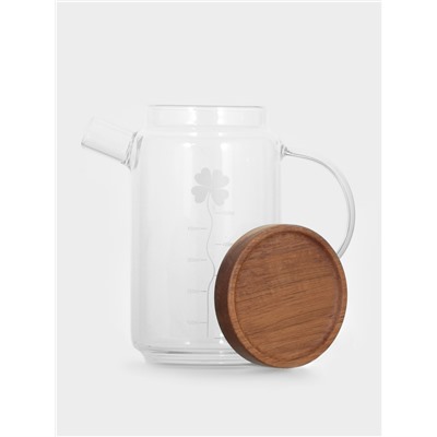 Кувшин для воды с крышкой «Эко. Флора», 650 мл, 9×16 см, стекло