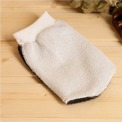 Мочалка-рукавица банная German Quality, двустронняя, полиэстер, 23×12 см