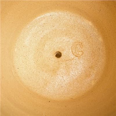 Горшок для цветов «Ламия», 15 л, d=34 см, h=33 см, керамика, с поддоном, бежевый