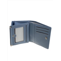 Женский кошелёк  из натуральной кожи, цвет голубой