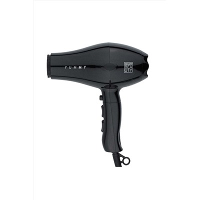 Dewal Beauty Фен для волос / Yummy Aqua HD1000-Black, 2000 Вт, черный KRISTALLER, 1108483