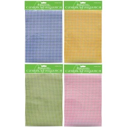 Ткань самоклеящаяся А4 "КЛЕТКА" 2-262/01 4 вида, 2 листа Альт