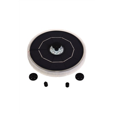 Фонтан садовый с подсветкой JT-180-23 LED, 7 Вт, h=55 см, 180 л/ч, на солнечной батарее