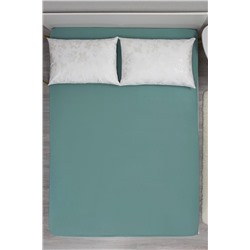 Простыня на резинке аквамарин 180х200 бязь 120гр/м Текстильная коллекция НАТАЛИ, 1182894