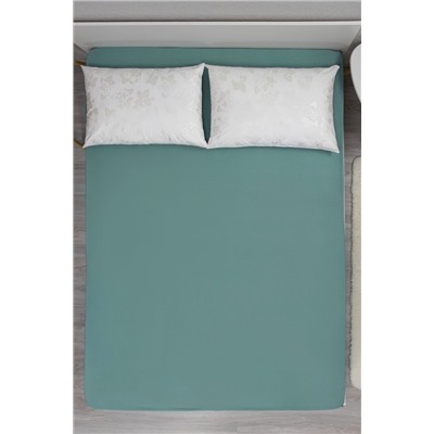 Простыня на резинке аквамарин 180х200 бязь 120гр/м Текстильная коллекция НАТАЛИ, 1182894
