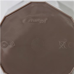 Кашпо для цветов со вставкой «Палермо», 1.8 л, коричневое