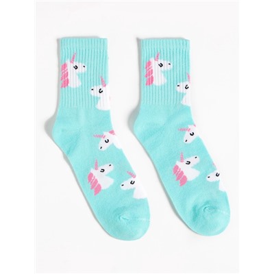 Новогодний подарочный набор термос и носки 3 пары KAFTAN «Единорог», размер 36-39