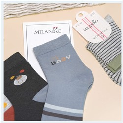 Детские хлопковые носки  (Узор 3) MilanKo D-222