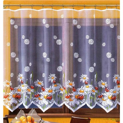 Готовые шторы арт.  623568/180/150, BIEDRONKI (божьи коровки) , ЗАНАВЕСКА  высота 150 см Х ширина 180 см, на универсальной ленте