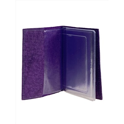 Обложка для автодокументов из искусственной кожи, цвет фиолетовый