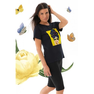 Футболка Урсула (Черный)