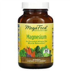 MegaFood, магний, 60 таблеток