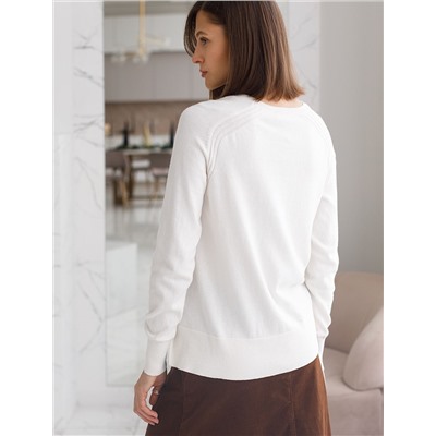 Джемпер тонкой вязки из хлопка с кашемиром