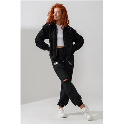 67181 толстовка женская (Винтаж черный)