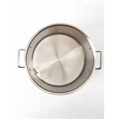 УЦЕНКА Кастрюля из нержавеющей стали, 25 л, HoReCa, толщина 0.8 мм, 201 сталь, без крышки