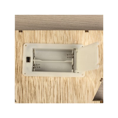 Светодиодная фигура «Ёлка с оленем» 20×30×5 см, дерево, батарейки ААх2 (не в комплекте), свечение тёплое белое