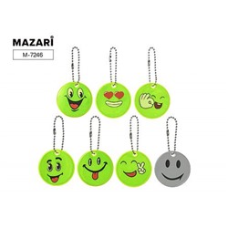Брелок светоотражающий СМАЙЛ (5 см) M-7246 Mazari