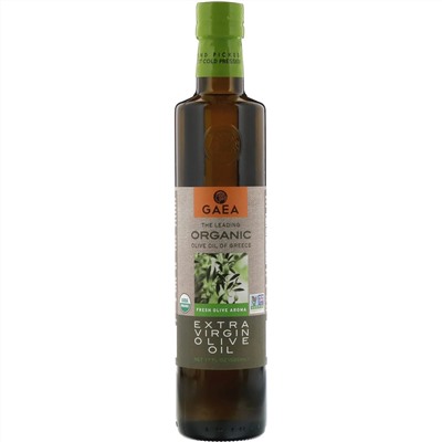 Gaea, Organic, Extra Virgin Olive Oil, 17 fl oz (500 ml)