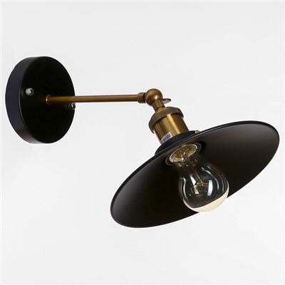 Светильник Бра «Матано», 1×40 Вт, Е27, чёрный, 22×22×25 см