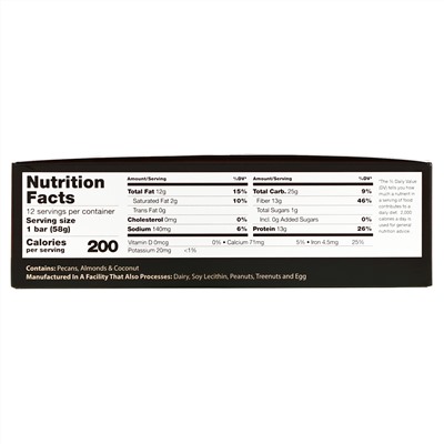 Dr. Murray's, Superfoods Protein Bars, Vegan Ginger Snap, 12 Bars, 2.05 oz (58 g) Each