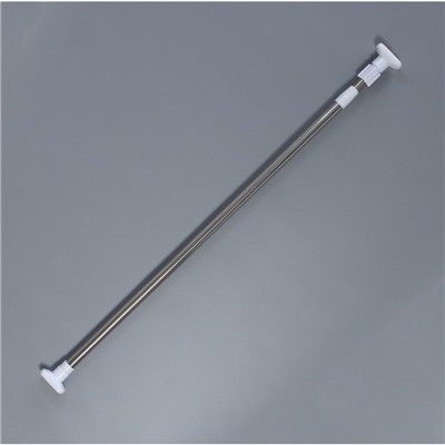 Карниз для ванной Доляна, телескопический, d=3.5 см, 90-160 см, усиленный, серый