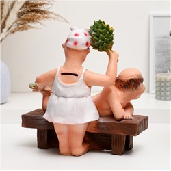 Копилка для денег «Банщица», полистоун, 25×23 см