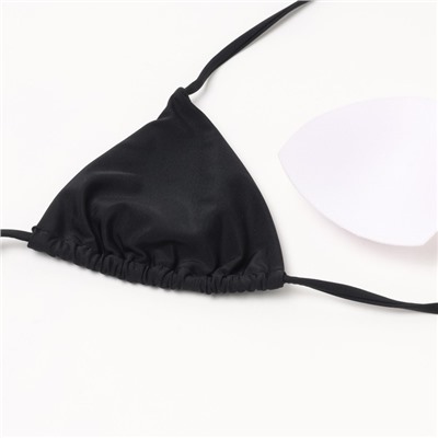 Купальник раздельный бикини на завязках женский MINAKU. чёрный размер 42