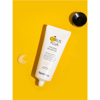 FARMSTAY - ПИЛИНГ - ГЕЛЬ ДЛЯ ЛИЦА С ЭКСТРАКТОМ ЮДЗУ CITRUS YUJA VITALIZING PEELING GEL, 100 МЛ